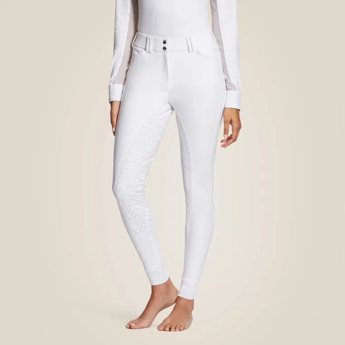 Women Pants and Shorts Ariat WMS Tri Factor Grip Full Seat Breech White