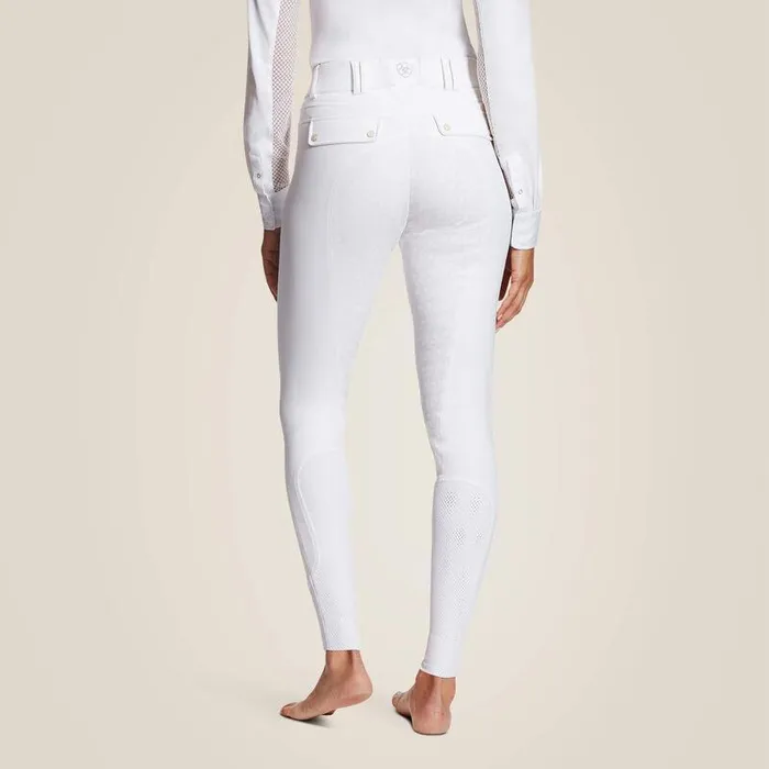 Women Pants and Shorts Ariat WMS Tri Factor Grip Full Seat Breech White