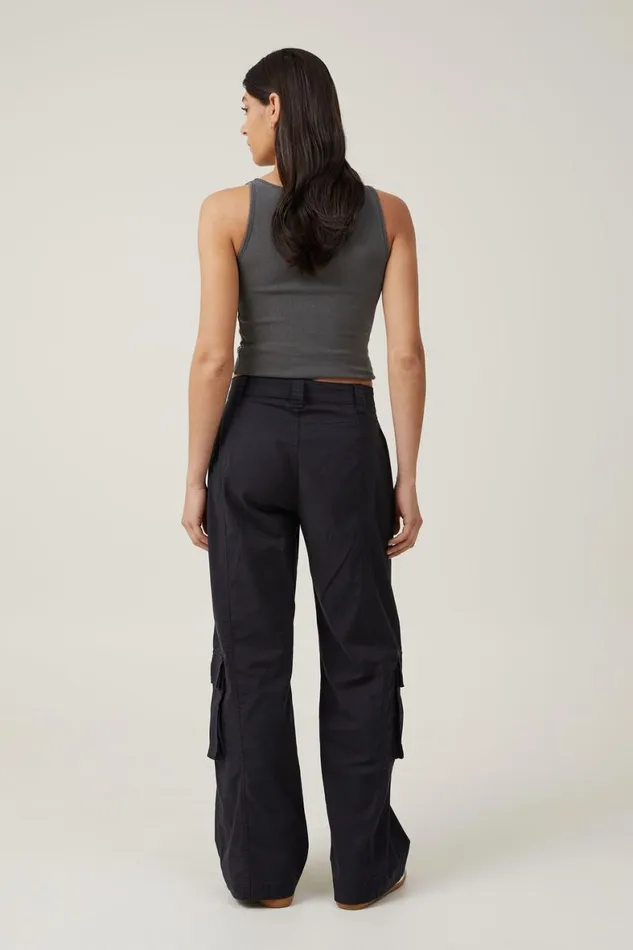 Women Pants Cotton On Hayden Cargo Pant Black