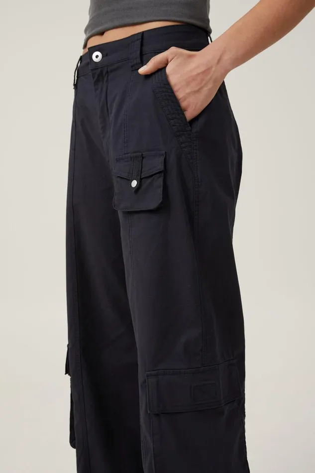 Women Pants Cotton On Hayden Cargo Pant Black