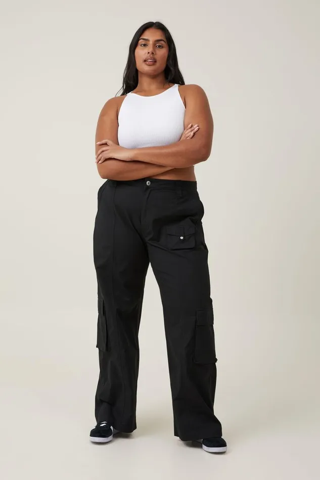 Women Pants Cotton On Hayden Cargo Pant Black