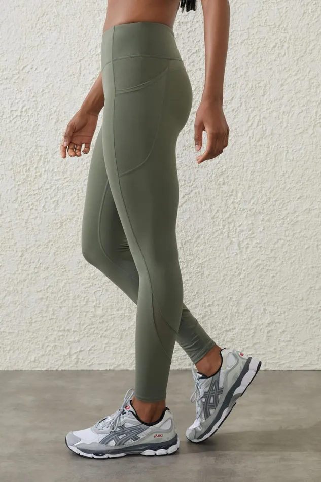 Women Pants Cotton On Ultra Luxe Mesh 78 Tight Sweet Green