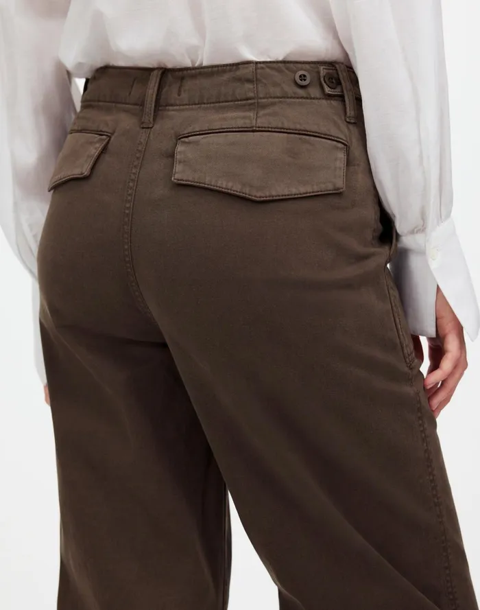 Women Pants Madewell LowSlung Baggy Utility Pants Field Olive