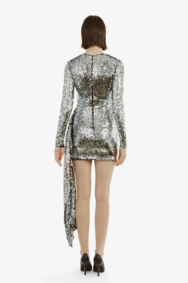 Women Party Dresses Bardot Ayanna Sequin Mini Dress In Silver Silver Women Party Dresses Bardot Ayanna Sequin Mini Dress In Silver Silver