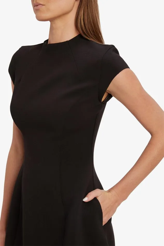 Women Party Dresses Bardot Delphi Hourglass Mini Dress In Black Black