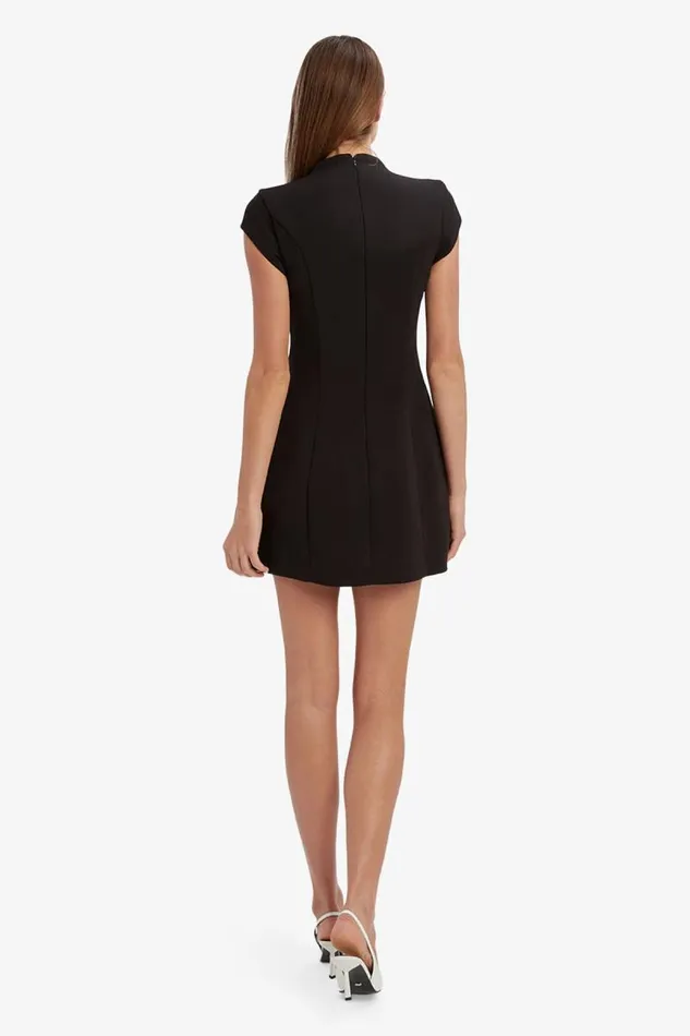 Women Party Dresses Bardot Delphi Hourglass Mini Dress In Black Black