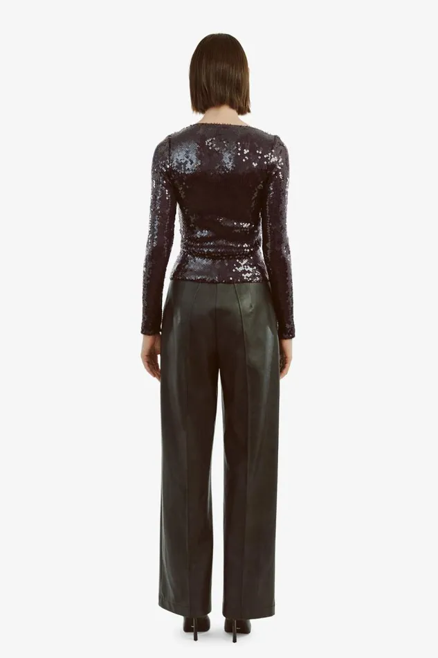 Women Party Dresses Bardot Verona Sequin Top In Purple Purple