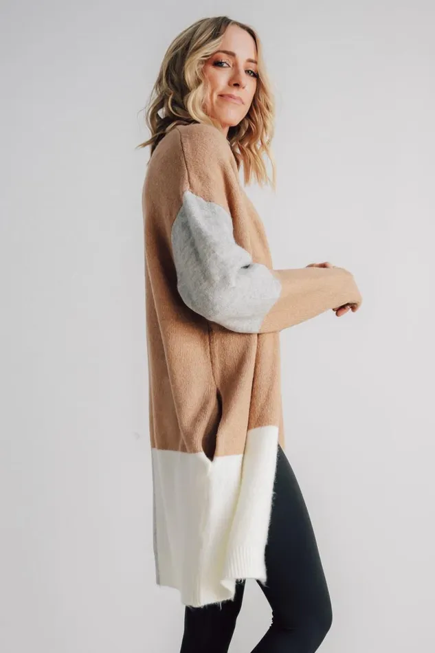 Women Pierson Color Block Cardigan Camel Baltic Born Cardigans Women Pierson Color Block Cardigan Camel Baltic Born Cardigans