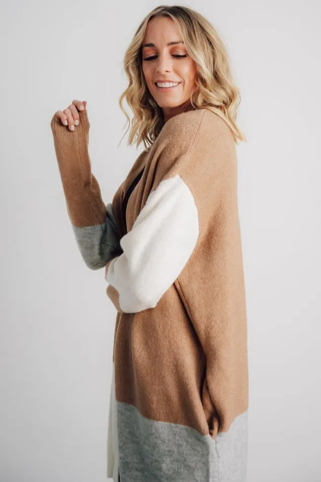 Women Pierson Color Block Cardigan Camel Baltic Born Cardigans Women Pierson Color Block Cardigan Camel Baltic Born Cardigans
