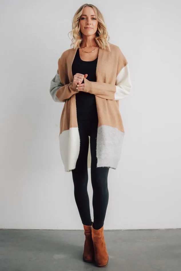 Women Pierson Color Block Cardigan Camel Baltic Born Cardigans Women Pierson Color Block Cardigan Camel Baltic Born Cardigans