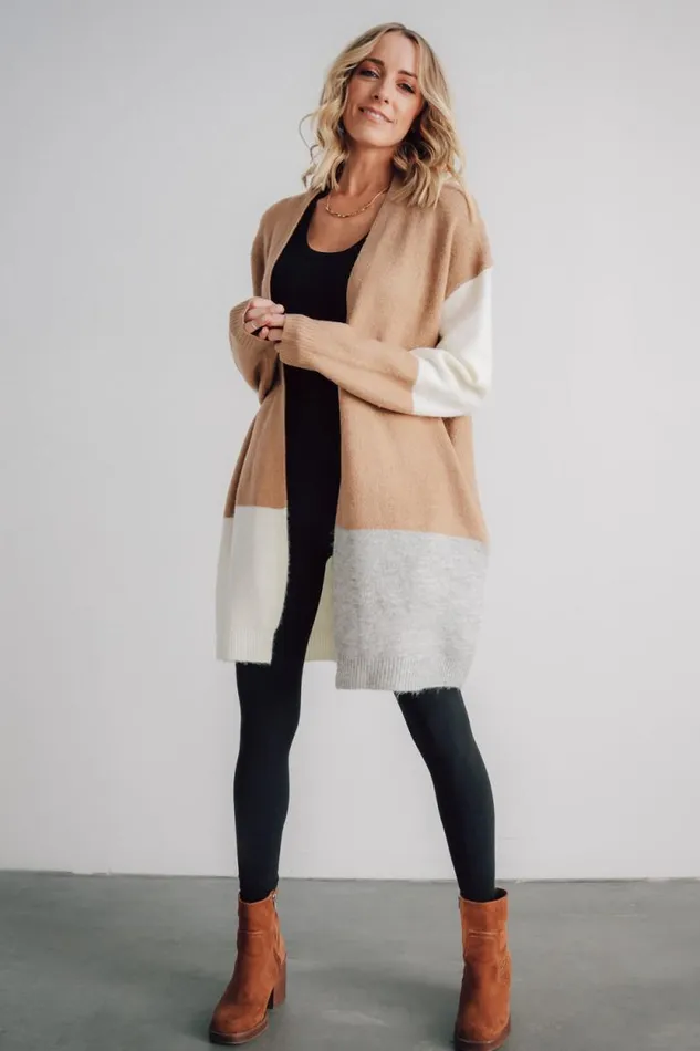 Women Pierson Color Block Cardigan Camel Baltic Born Cardigans Women Pierson Color Block Cardigan Camel Baltic Born Cardigans