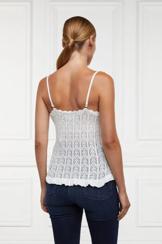 Women Pointelle Cami Natural Holland Cooper Tops Women Pointelle Cami Natural Holland Cooper Tops