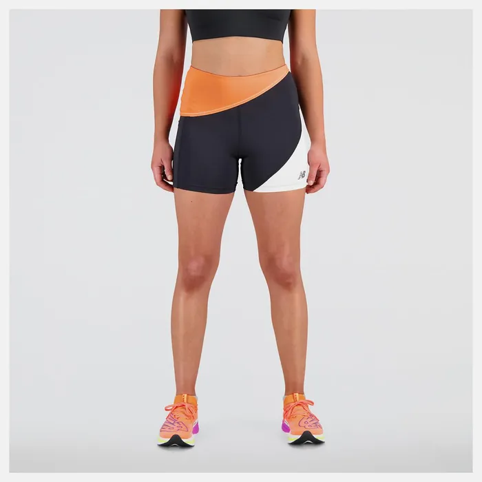 Women Q Speed Shape Shield 4 Inch Fitted Short Neon Dragonfly New Balance Shorts Women Q Speed Shape Shield 4 Inch Fitted Short Neon Dragonfly New Balance Shorts