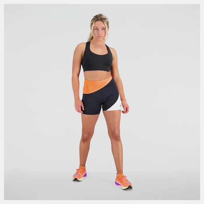 Women Q Speed Shape Shield 4 Inch Fitted Short Neon Dragonfly New Balance Shorts Women Q Speed Shape Shield 4 Inch Fitted Short Neon Dragonfly New Balance Shorts