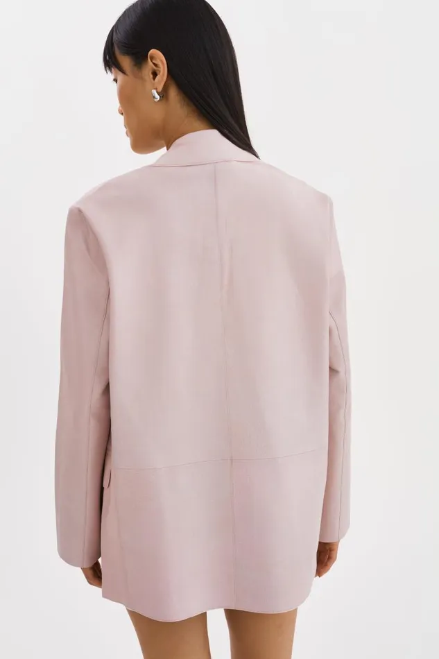 Women QUIRINA Leather Blazer Rose LAMARQUE Blazers Women QUIRINA Leather Blazer Rose LAMARQUE Blazers