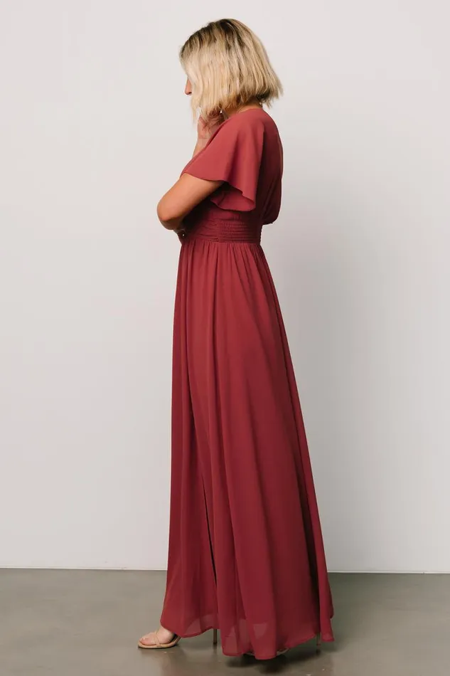Women Ramona Maxi Dress Terracotta Baltic Born Maxi Dresses Women Ramona Maxi Dress Terracotta Baltic Born Maxi Dresses