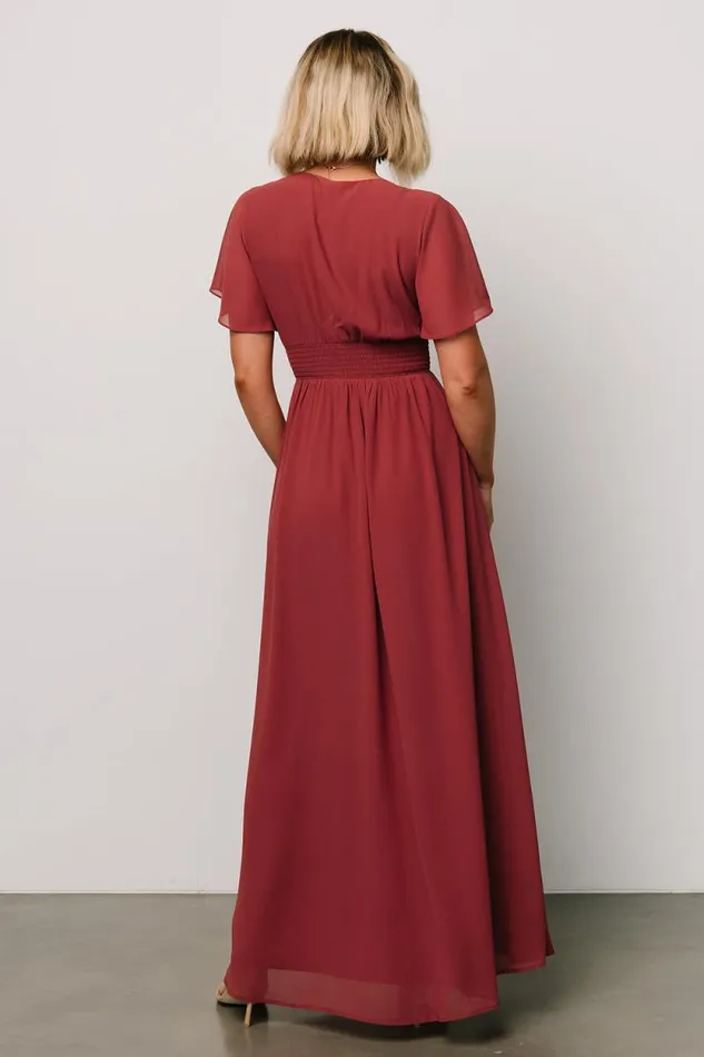 Women Ramona Maxi Dress Terracotta Baltic Born Maxi Dresses Women Ramona Maxi Dress Terracotta Baltic Born Maxi Dresses