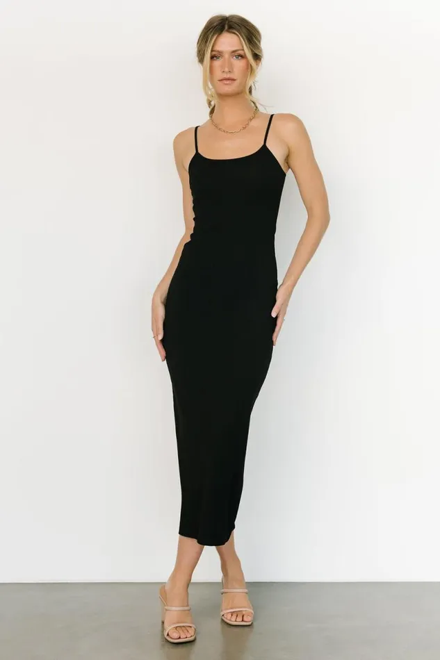 Women Ramsey Bodycon Tank Dress Black Baltic Born Midi Dresses
