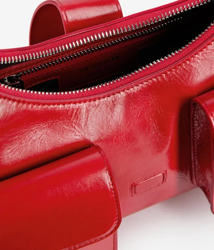Women Red Vintage Treatment Leather Amelia Bag THE KOOPLES Bags
