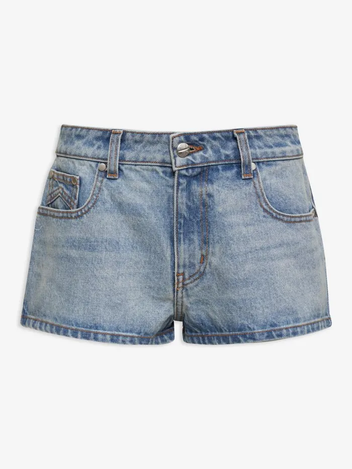 Women Rhude Bottoms LOWWAIST DENIM SHORTS Light Indigo