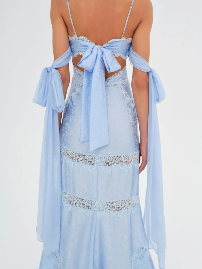 Women Rita Lace Gown Blue For Love and Lemons Dresses Women Rita Lace Gown Blue For Love and Lemons Dresses
