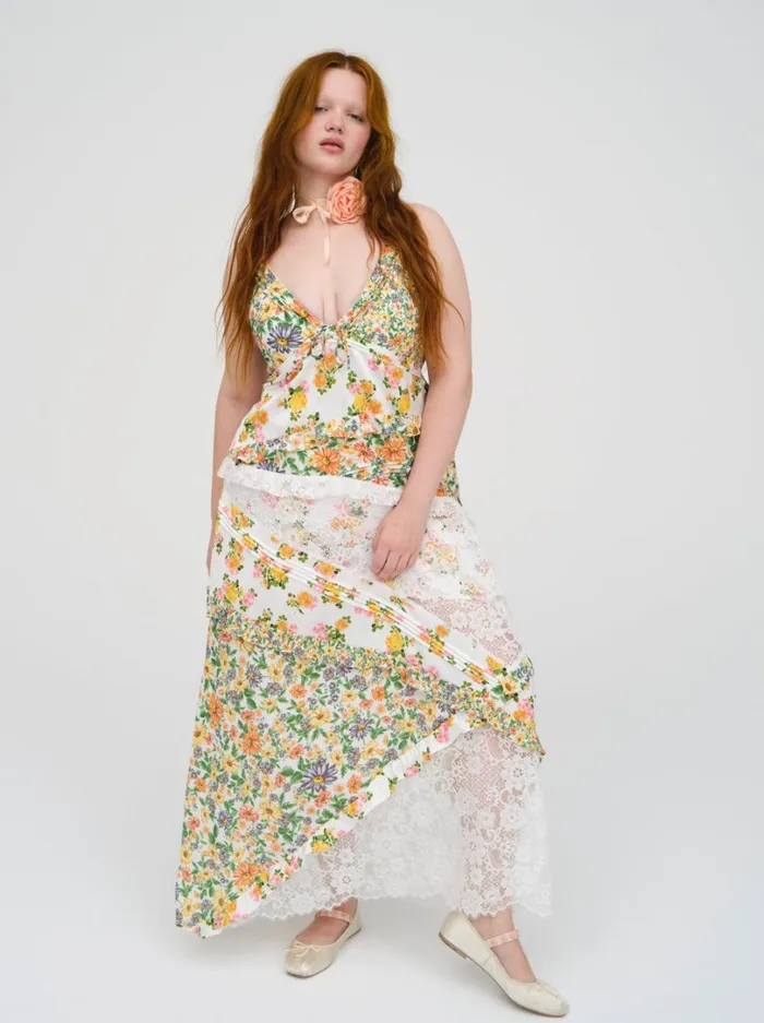 Women Rosalyn Maxi Dress Green Marigold For Love and Lemons Dresses Women Rosalyn Maxi Dress Green Marigold For Love and Lemons Dresses