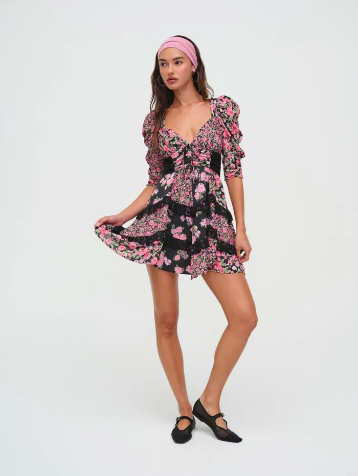 Women Rosalyn Mini Dress Black For Love and Lemons Dresses Women Rosalyn Mini Dress Black For Love and Lemons Dresses