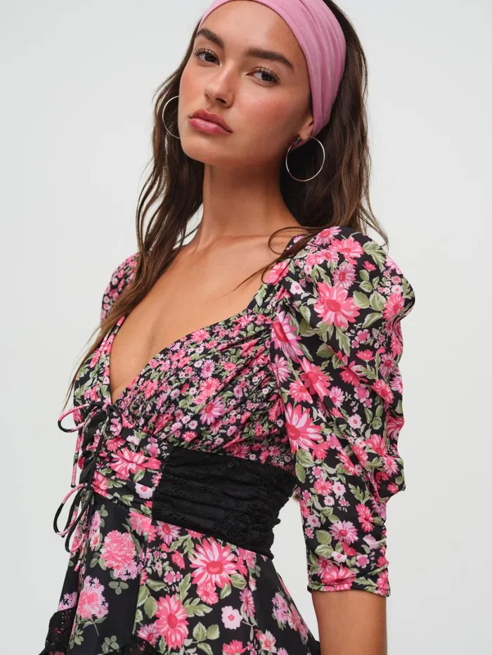 Women Rosalyn Mini Dress Black For Love and Lemons Dresses Women Rosalyn Mini Dress Black For Love and Lemons Dresses