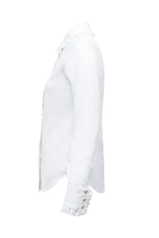 Women Rose Shirt White Holland Cooper Shirts and Blouses Women Rose Shirt White Holland Cooper Shirts and Blouses