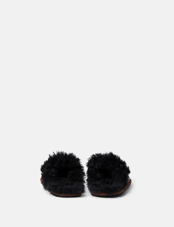 Women Ryder Backless Vegan Plush TeddyLined Loafers Tortoiseshell Brown Stella McCartney Flats Women Ryder Backless Vegan Plush TeddyLined Loafers Tortoiseshell Brown Stella McCartney Flats