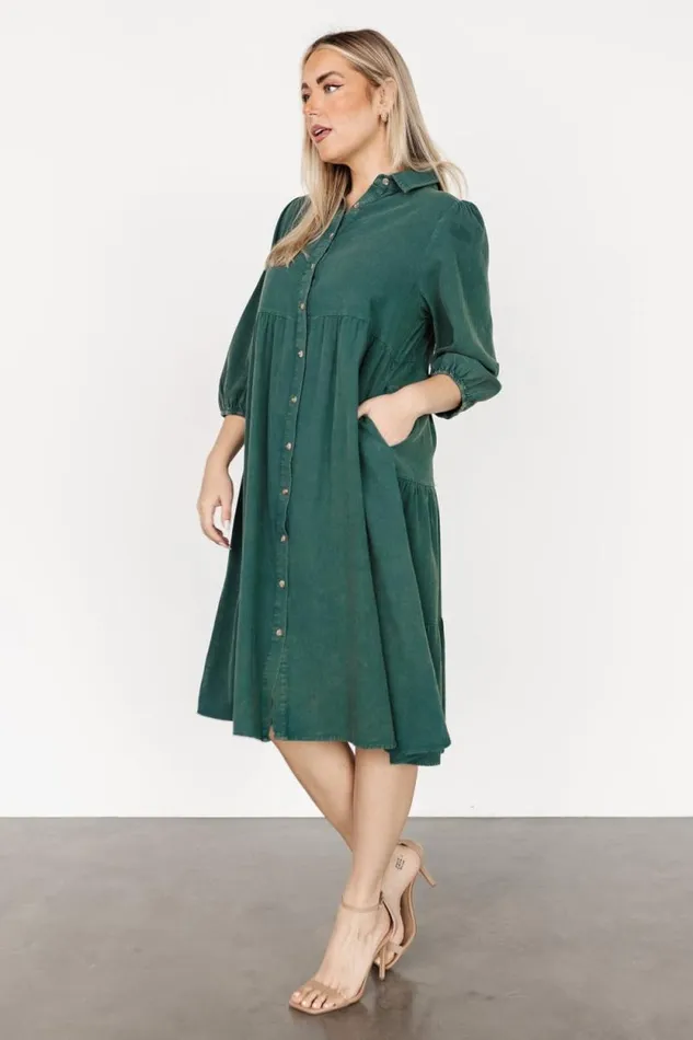 Women Sari Babydoll Dress Green Baltic Born Short Dresses Women Sari Babydoll Dress Green Baltic Born Short Dresses