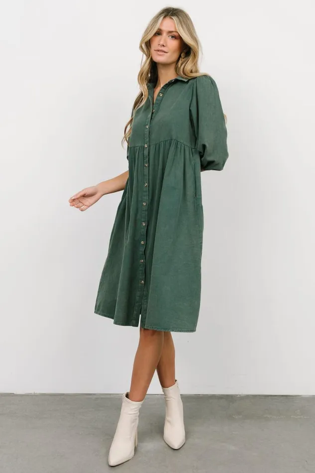Women Sari Babydoll Dress Green Baltic Born Short Dresses Women Sari Babydoll Dress Green Baltic Born Short Dresses