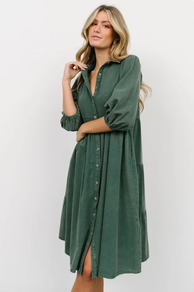 Women Sari Babydoll Dress Green Baltic Born Short Dresses Women Sari Babydoll Dress Green Baltic Born Short Dresses