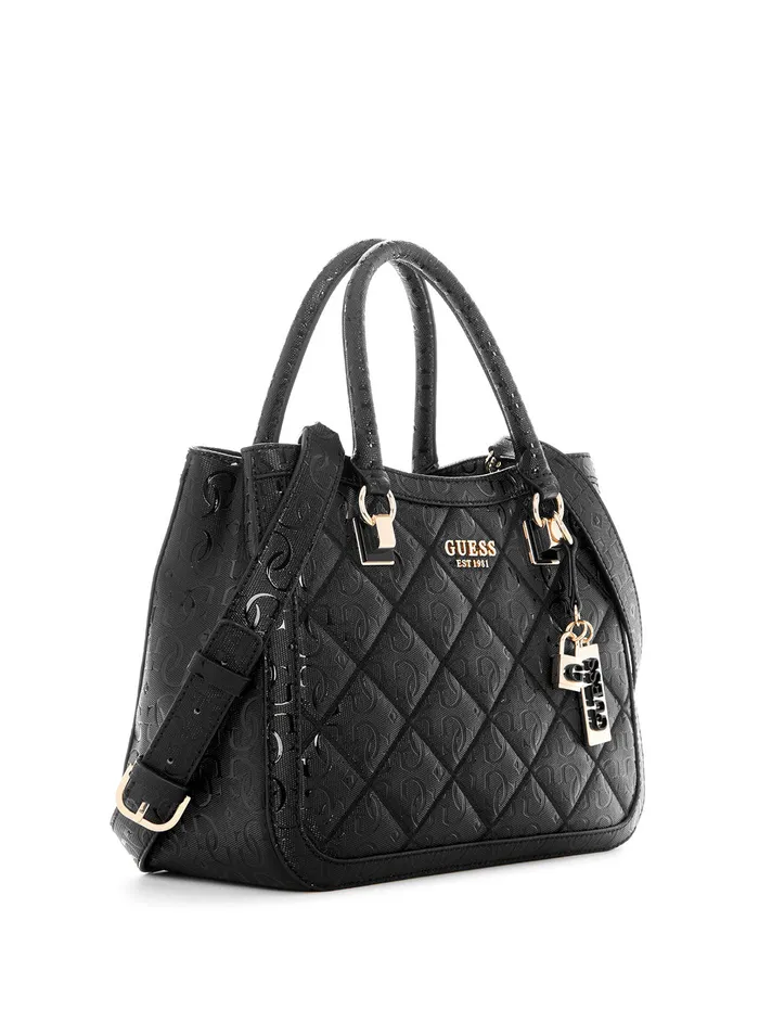 Women Satchel GUESS Black Caddie Girlfriend Satchel Bag Women Satchel GUESS Black Caddie Girlfriend Satchel Bag