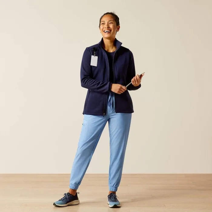 Women Scrubs Ariat Sina Fleece Scrub Jacket Navy