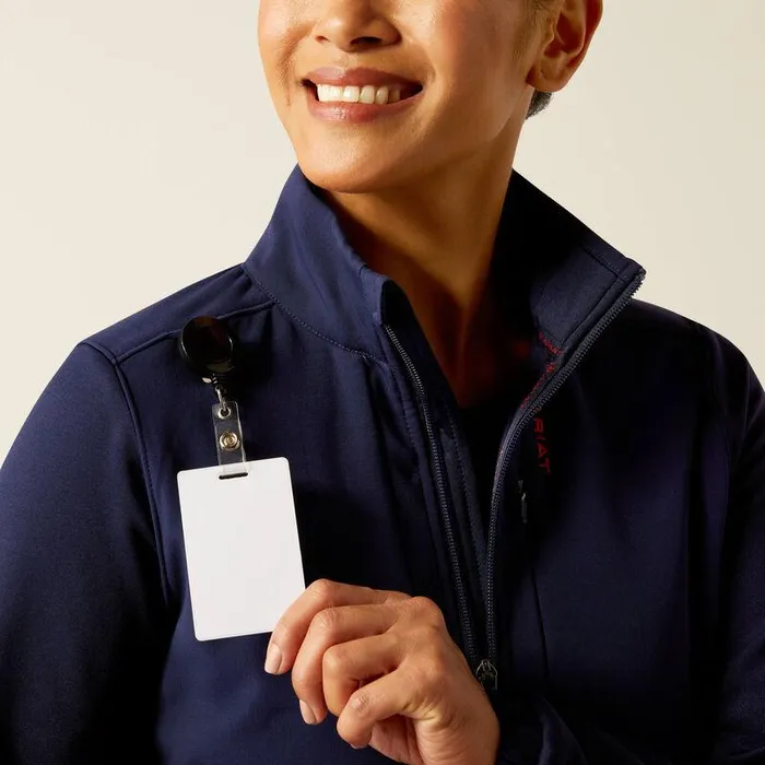Women Scrubs Ariat Sina Fleece Scrub Jacket Navy