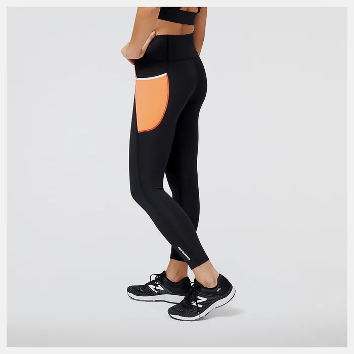 Women Shape Shield 78 High Rise Pocket Tight Neon Dragonfly New Balance Pants and Leggings