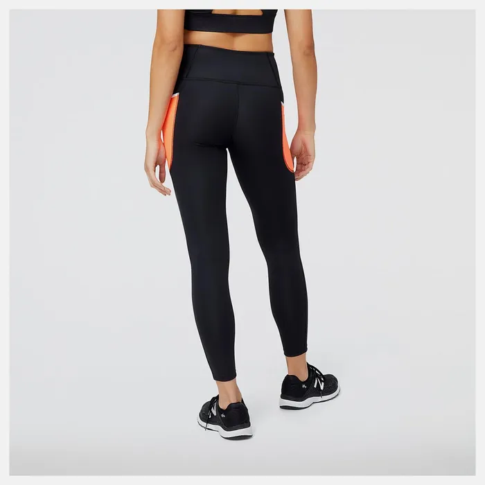 Women Shape Shield 78 High Rise Pocket Tight Neon Dragonfly New Balance Pants and Leggings