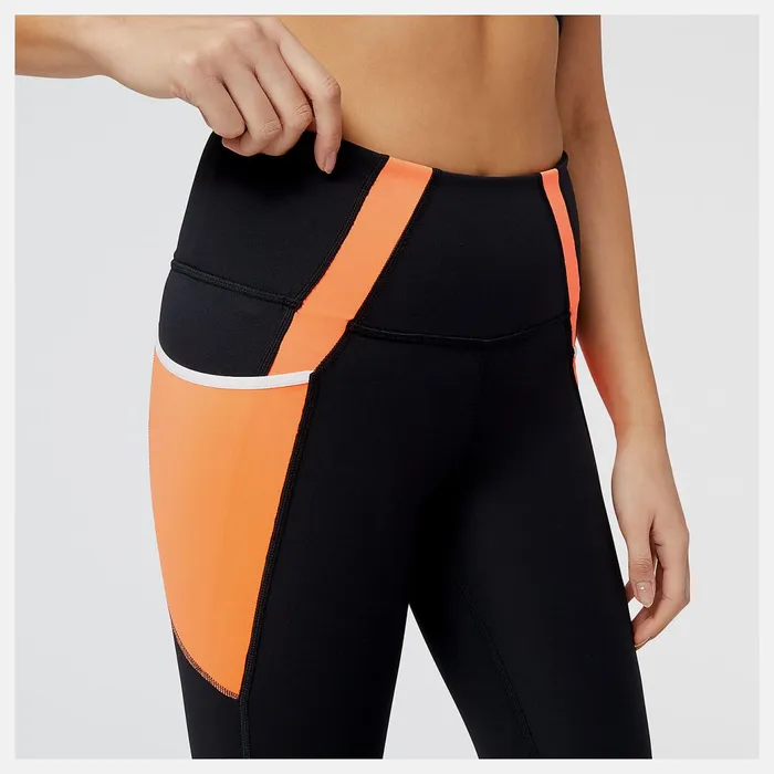 Women Shape Shield 78 High Rise Pocket Tight Neon Dragonfly New Balance Pants and Leggings