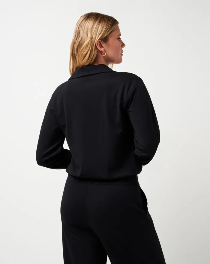 Women Shirts and Tops TravisMathew SPA DAY FRIDAY PONTE TOP Black Women Shirts and Tops TravisMathew SPA DAY FRIDAY PONTE TOP Black