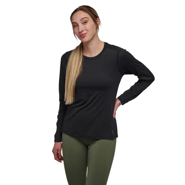 Women Shirts Black Diamond Lightwire Long Sleeve Tee Black Diamond