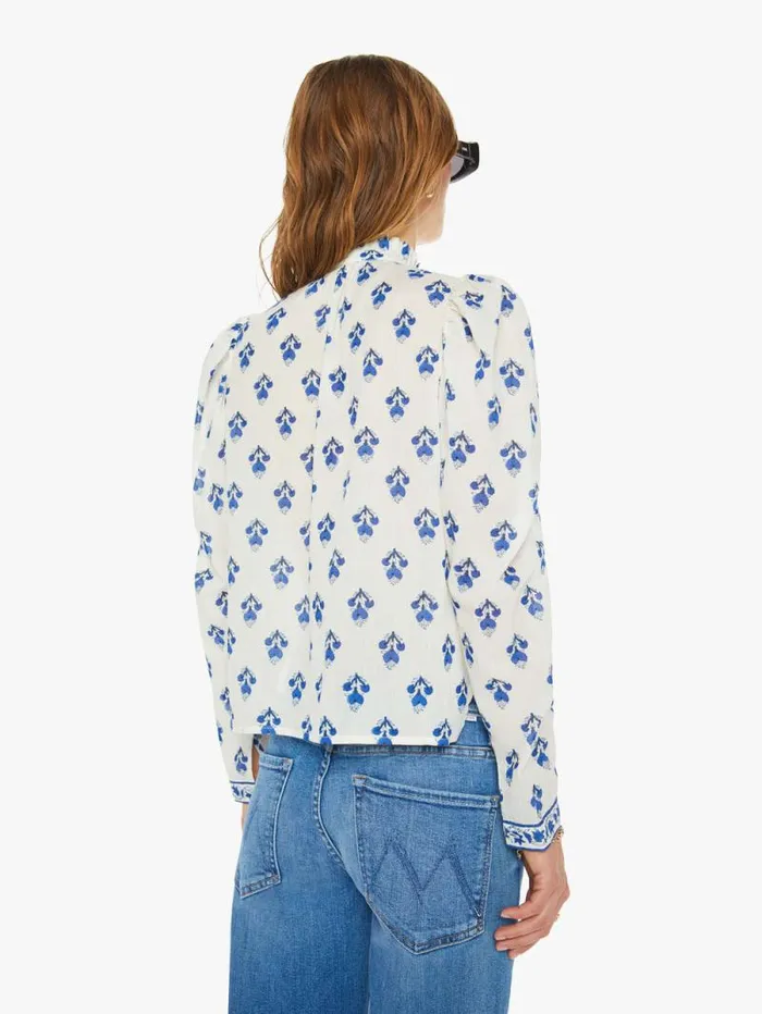 Women Shirts Mother Denim Artemis Shirt Indigo Bhutti