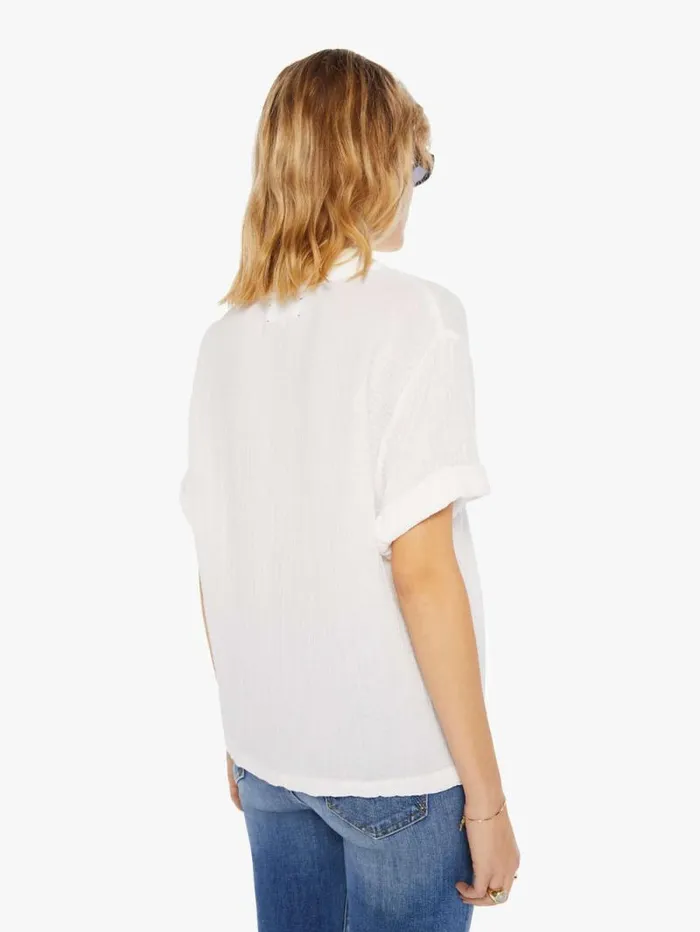 Women Shirts Mother Denim Avery Top White