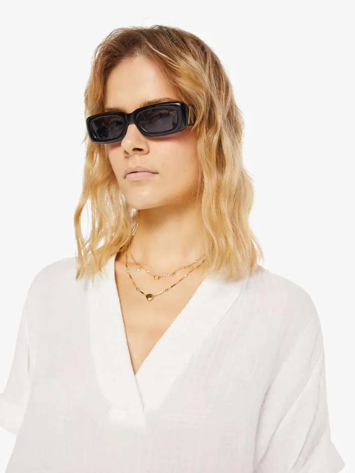 Women Shirts Mother Denim Avery Top White