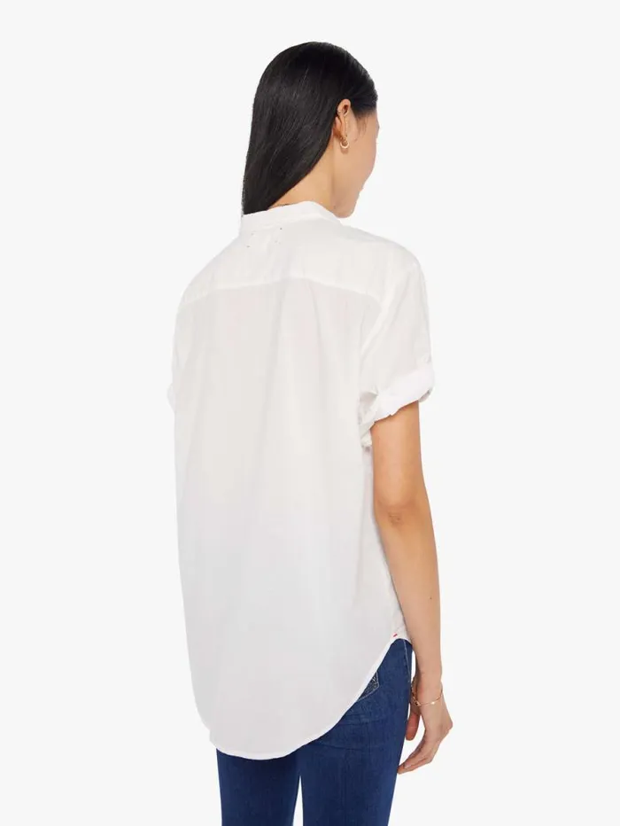 Women Shirts Mother Denim Channing Shirt White