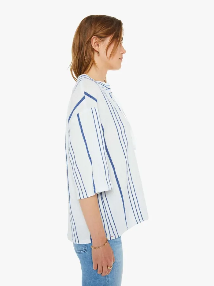 Women Shirts Mother Denim Fletch Top Cloud Blue