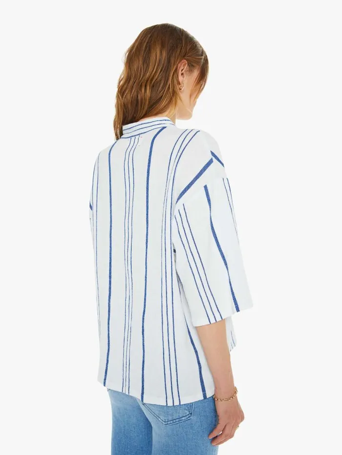 Women Shirts Mother Denim Fletch Top Cloud Blue
