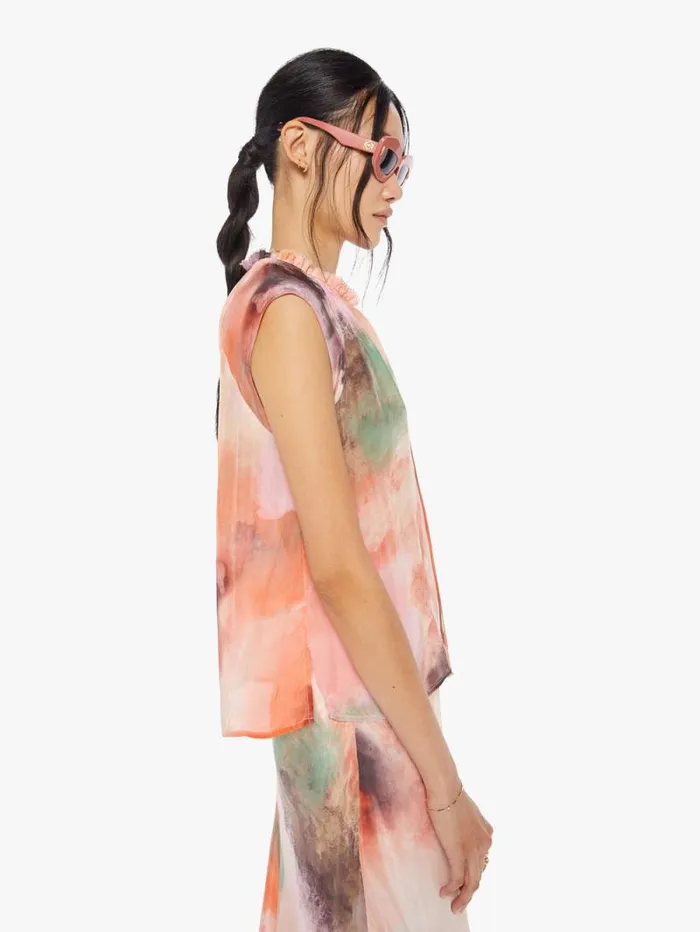 Women Shirts Mother Denim Keyla Top Wild Rose