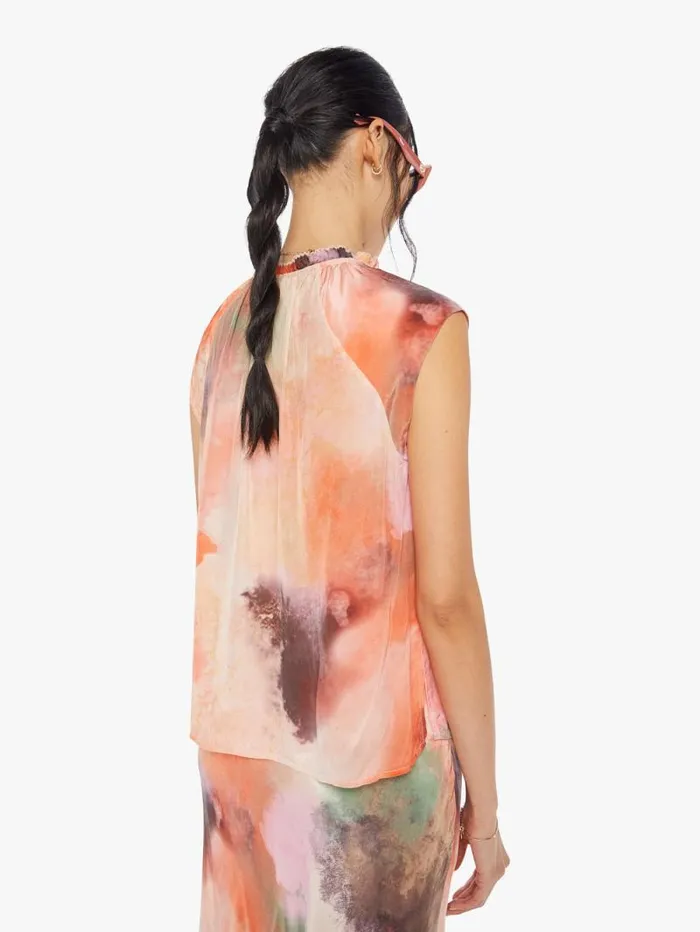 Women Shirts Mother Denim Keyla Top Wild Rose