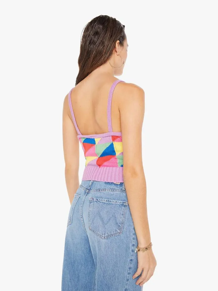 Women Shirts Mother Denim The Band Wagon Tank Purple
